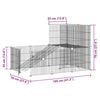 vidaXL Augintinių narvas, 20 segmentų, juodas, 35x35cm, plienas
