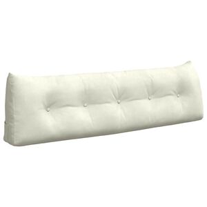 vidaXL Apsaugos Pagalvė Kreminė 160 x 24 x 50 cm Aksomas