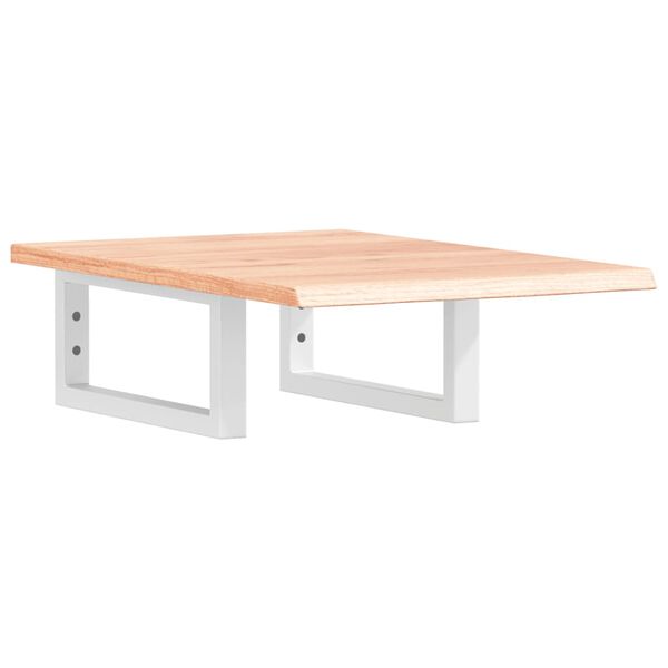 vidaXL Lentyna praustuvui, plienas ir ąžuolo medienos masyvas