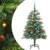 vidaXL Dirbtinė Kalėdų eglutė Žalia 150 cm PVC ir metalas