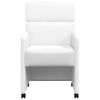 vidaXL Valgomojo Kėdės su Ratukais 2 pcs Balta 58 x 65 x 98 cm