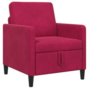 vidaXL Sofa su saugojimo vieta Vyno raudona 72 x 78 x 87 cm