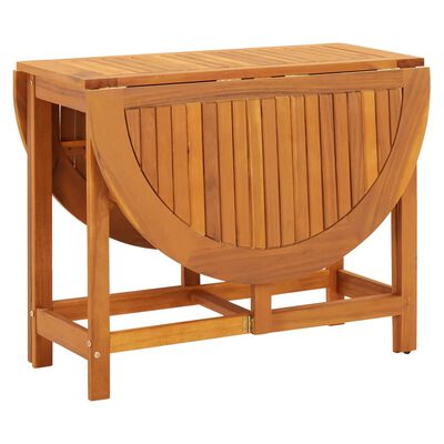 vidaXL Sodo stalas, 130x90x72cm, akacijos medienos masyvas
