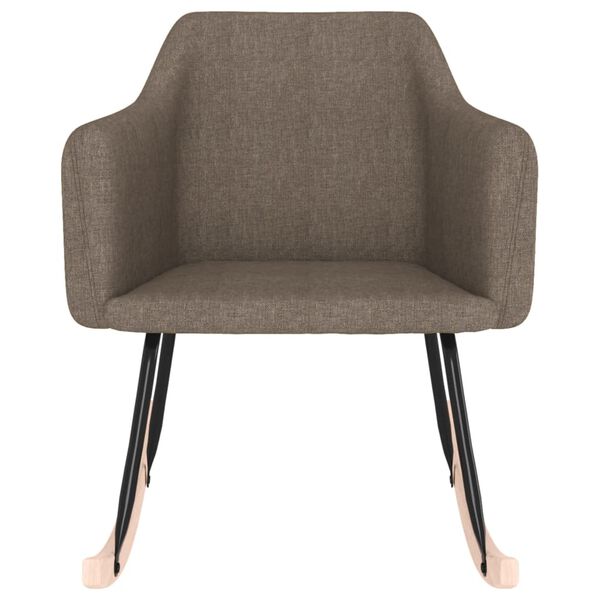 vidaXL Supama kėdė, taupe spalvos, audinys