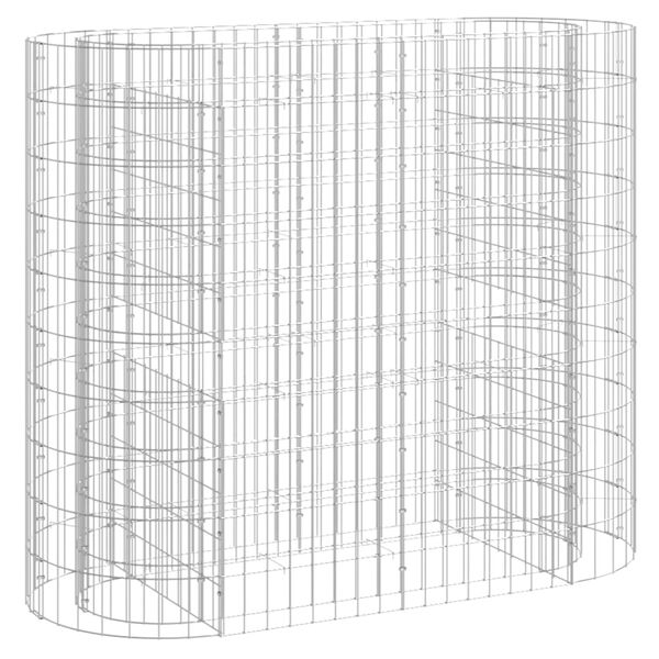 vidaXL Gabiono lovelis, 120x50x100cm, galvanizuota geležis, aukštas