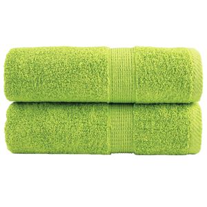 vidaXL Auk&scaron;čiausios kokybės rank&scaron;luosčiai SOLUND, 2 vnt., žali, 30x30 cm, 600 g/m&sup2;