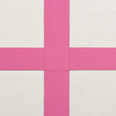 vidaXL Pripučiamas gimnastikos kilimėlis, rožinis, 300x100x20cm, PVC