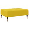vidaXL Dvivietė sofa-lova su pakoja, geltonos spalvos, aksomas