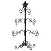 vidaXL Metalinė Kalėdų eglutė, juodos spalvos, 90 cm