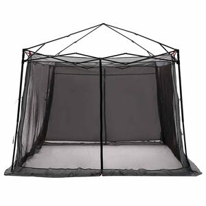 vidaXL Vidinė palapinė Pilka ir oranžinė 303 x 303 x 196 cm tafta