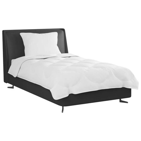 vidaXL Antklodžių rinkinys su pagalve 2 pcs Balta Mikropluoštas