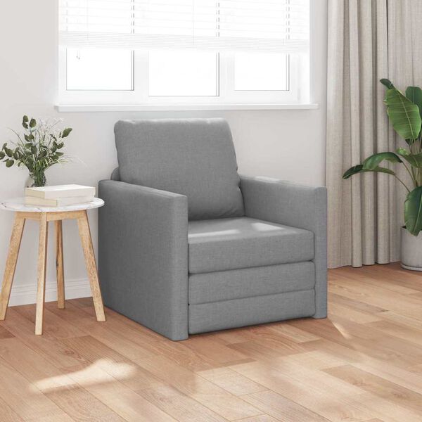 vidaXL Sofa lova 60cm &Scaron;viesiai pilka audinys