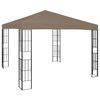vidaXL Pavėsinė, taupe spalvos, 3x3m