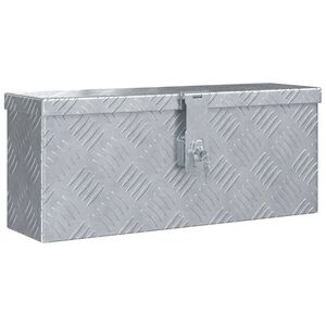 vidaXL Aliuminio dėžė, 48,5x14x20cm, sidabrinė