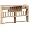vidaXL Lova su knygų spinta be čiužinio, 180x200cm, pušies masyvas