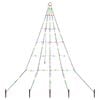 vidaXL LED Kalėdų medis EKENAS 182 cm 112 LED Įvairių spalvų Plienas