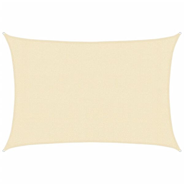 vidaXL Uždanga nuo saulės, kreminės spalvos, 3x4m, HDPE, 160g/m&sup2;