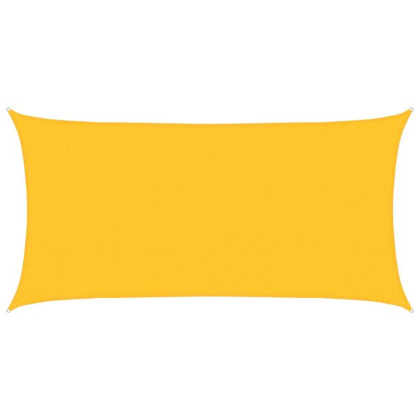 vidaXL Burė nuo saulės, geltonos spalvos, 2x3,5m, HDPE, 160g/m&sup2;