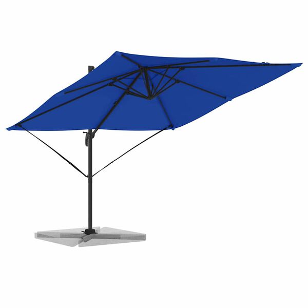 vidaXL Roma Parasol Mėlyna 286 x 285 x 265 cm Poliesteris ir aliuminis