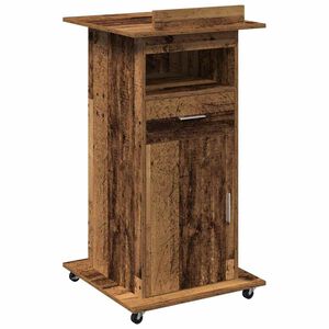 vidaXL Podiumas Senas medis Apdirbta mediena 55 x 55 x 107 cm