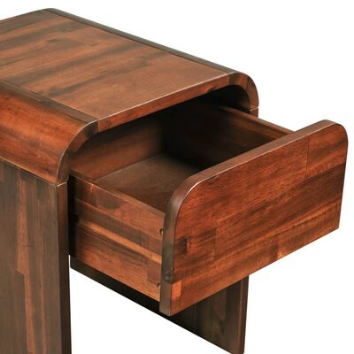 vidaXL Naktinis staliukas, 41,5x42x52cm, masyvi akacijos mediena