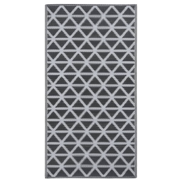 vidaXL Lauko kilimas, ARAKIL juodos spalvos, 190x290cm, PP