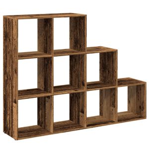 vidaXL Pertvara/knygų spinta, medienos, 137,5x29x103,5cm, 3 auk&scaron;tų
