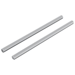 vidaXL Srieginis strypas 2 pcs Sidabro 6 x 120 mm Plienas