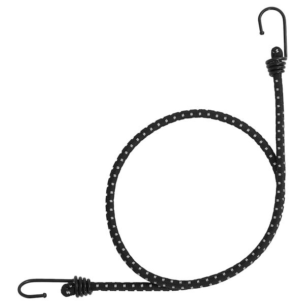 vidaXL Bungee virvelės su juostelėmis ir kabliukais, 10vnt., 100cm
