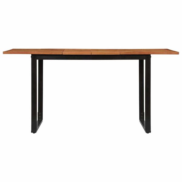 vidaXL Valgomojo stalas, 160x80x75cm, akacijos medienos masyvas