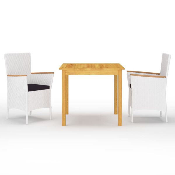 vidaXL Sodo valgomojo baldų komplektas, 3 dalių