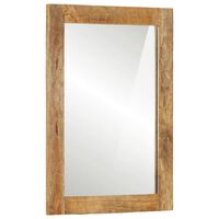 vidaXL Vonios veidrodis, 50x70x2,5cm, mango masyvas ir stiklas