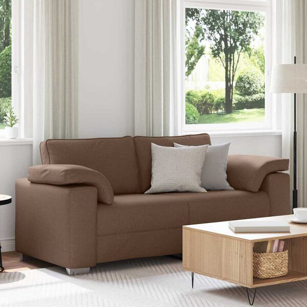vidaXL Sofa 140cm Ruda audinys