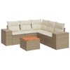 vidaXL Patio Sofa Set 6 vietos Beige