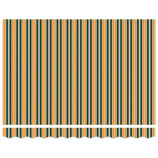 vidaXL Ištraukiama markizė Žalia ir geltona 300 x 250 cm