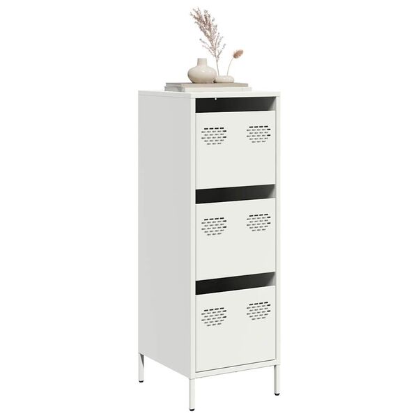 vidaXL Highboard White 39x35x103,5 cm Plienas