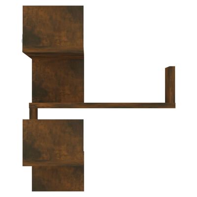 vidaXL Sieninės kampinės lentynos, 2vnt., ąžuolo, 40x40x50cm, mediena