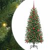 vidaXL Dirbtinė Kalėdų eglutė Žalia 120 cm PE ir PVC