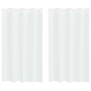 vidaXL Voile Užuolaida 2 vnt. Balta 175 x 140 cm Poliesteris