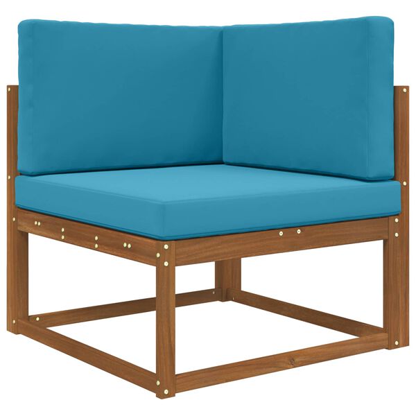 vidaXL Lauko sofa pagalvėlė 3 pcs Karali&scaron;ka mėlyna Poliesteris