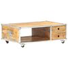 vidaXL Kavos staliukas, 89x59x33cm, neapdorotos mango medienos masyvas