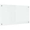vidaXL Virtuvės atbraila Skaidrus 90 x 50 cm grūdintas stiklas