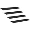 vidaXL Laiptų pakopos 4 vnt. 110 x 25 x 2 cm Juoda Kietas bukas medis