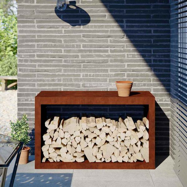 vidaXL malkinė lentyna 100x40x60 cm oro sąlygoms atsparus plienas