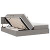 vidaXL Saugos lova su čiužiniu Taupe 200 x 200 cm Dirbtinė oda