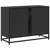 vidaXL Vonios spintelė praustuvui, juoda, 80x33x60cm, apdirbta mediena