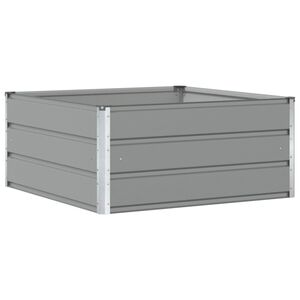 vidaXL Lovelis &Scaron;viesiai pilka 100 x 100 x 45 cm Plienas