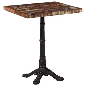 vidaXL Bistro staliukas, 60x60x76cm, perdirbtos medienos masyvas