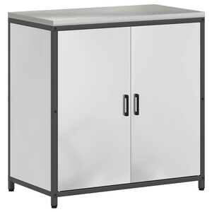 vidaXL Virtuvės saugojimas HATTEM Sidabro 90 x 50 x 92 cm Plienas