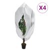 vidaXL Uždangalai augalams su užtrauktukais, 4vnt., 3,93x3,5m, 70g/m&sup2;
